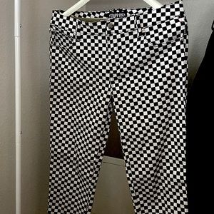 Black and White Checkered Pants, Hot Topic, 13/31